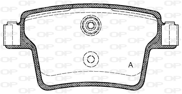 OPEN PARTS Bremžu uzliku kompl., Disku bremzes BPA1149.10